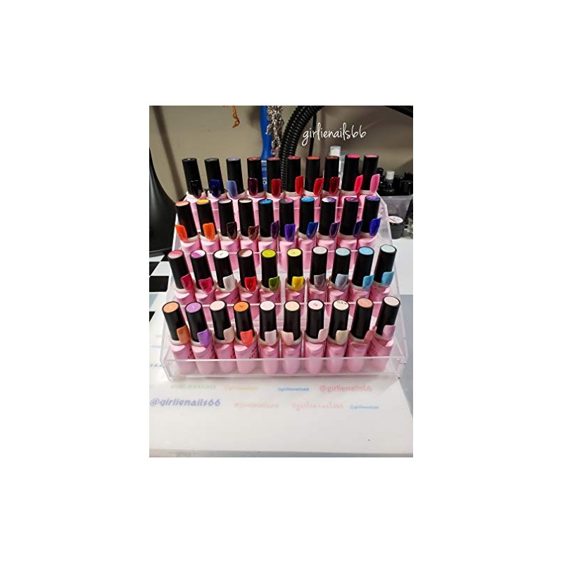 AIMEILI Acrylic Cosmetic & Nail Polish Display Stand Holder