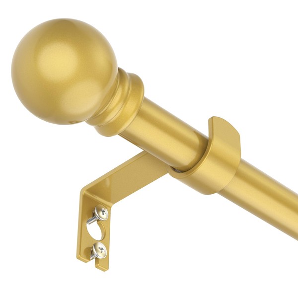 SMODBRODRE Curtain Rods for window 32 to 48, Gold 5/8