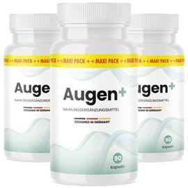 Augen + Kapseln | Qualität für Männer und Frauen | 90 Kapseln im praktischen Maxi Pack 3x