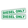 Unbranded/Generic DIESEL ONLY Vinyl Stickers \ Decals Labels Safety Barrell