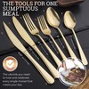 EVOLVE 18/8 Stainless Steel Silverware Set for 4 - Complete
