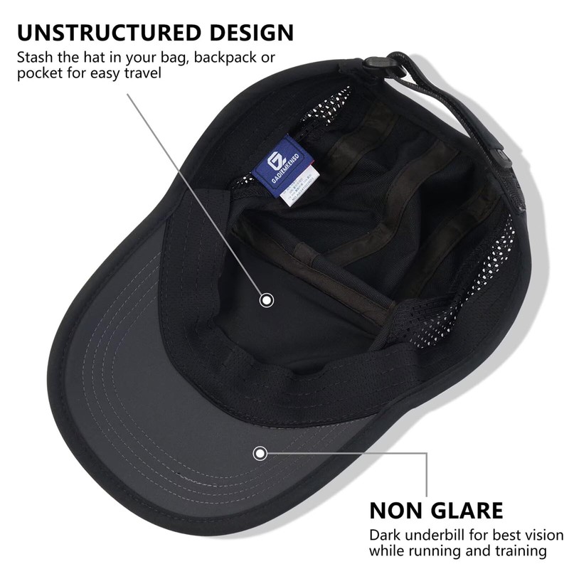 GADIEMKENSD UPF50+ Baseball Cap with Embroidered Patch or Simple Design