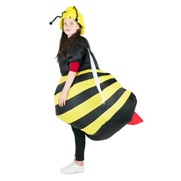 Bodysocks Fancy Dress Bumble Bee Inflatable Costume for Kids (Age 5-11)