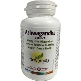 NEW ROOTS HERBAL New Roots Herbal - Ashwagandha Extract  500 mg  60 Capsules