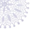 Pack of 6 Floral Lace Round Doilies 100% Polyester Vintage