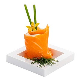 Restaurantware 2.5 x 2.5 Inch Dessert Plates 100 Disposable Appetizer Plates - For Cold Foods White Plastic Mini Serving Plates Serve Appetizers Or Desserts For Buffet Or Catered Events