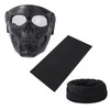Pure Seek Airsoft Mask Full Face Skull Neck Warmer with