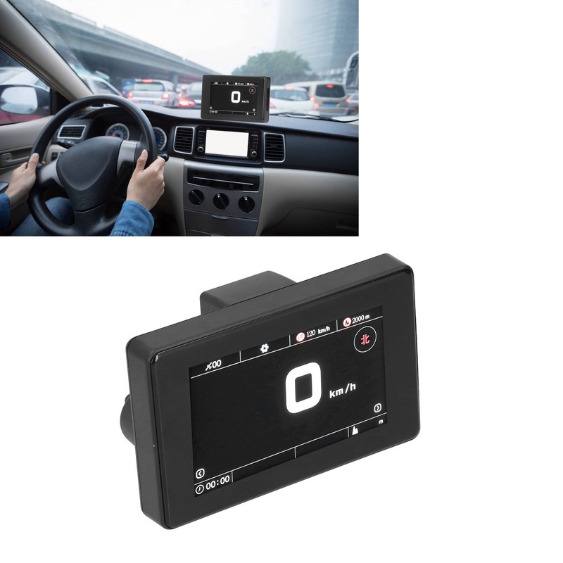 Universal Car HUD Display Multi Function Speed Fuel Warning Windshield
