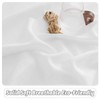 RYB HOME White Semi Sheer Curtains 84 inches Long -