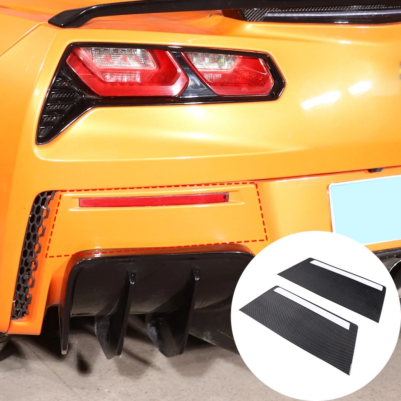 MXtech-23 For Corvette C7 2014-2019 Carbon Fiber Rear Bumper Fog