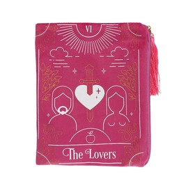 Grindstore FT_54430 Bag with Zip | The Lovers Tarot Card | 1 Piece 26 g, Pink, rose, Casual