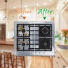 10 Pack Gas Stove Burner Covers, BetterJonny Non-stick Stovetop Burner