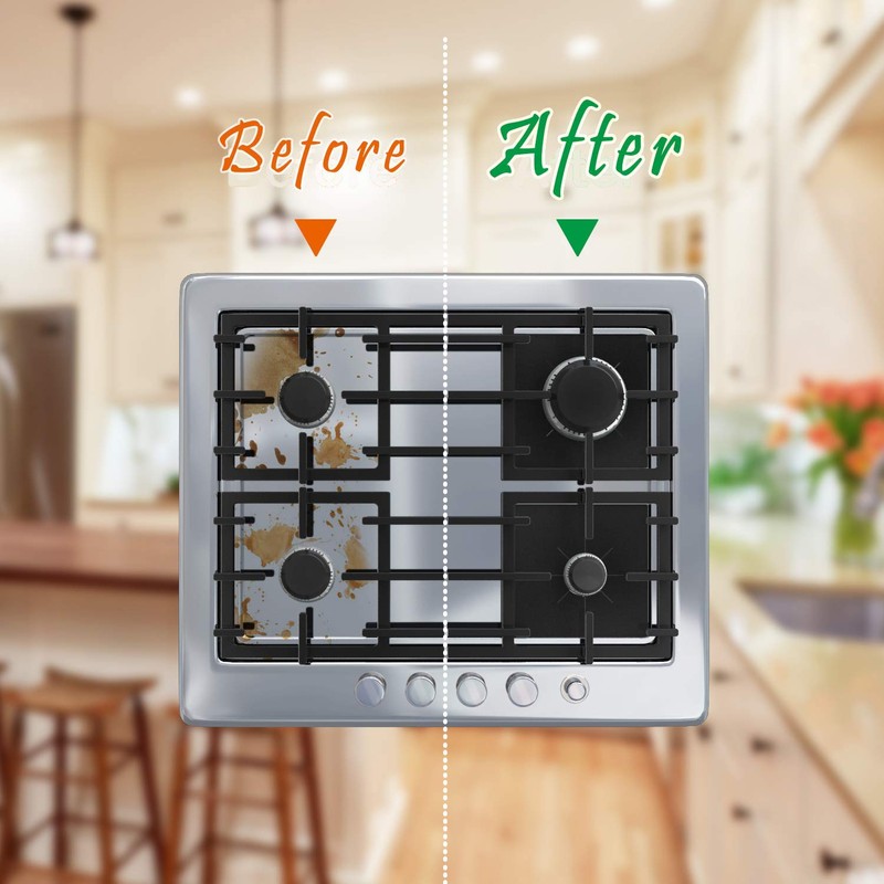 10 Pack Gas Stove Burner Covers, BetterJonny Non-stick Stovetop Burner