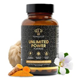 Homodeus Platinum Nootrópico Mejorado Suplemento Natural Hongo Melena León Bacopa Monnieri Huperzina Más