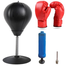 GLE2016 Speed Bag Boxing Punching Bag for Kids Children's Venting Toys Boxing Practice for Kids Reflex Ball Speed Bag for Boxing (Red)