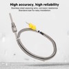 K Type Thermocouple Sensor 1/8 NPT 80mm Temperature Probe Yellow