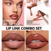 MiaSarah Lip Liner Gloss Lip Combo Sets Kit,Nude Brown Lip