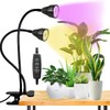 Juhefa Grow Light for Indoor Plants Growing, Gooseneck Clip-on Plant