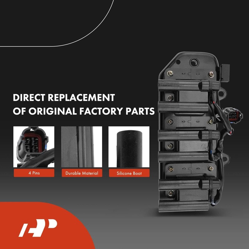 A-Premium 1x Ignition Coil Pack and 6x Iridium Spark Plugs