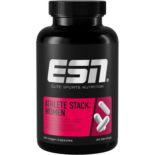 ESN Athlete Stack Women, 210 Capsules, All Essential Vitamins and