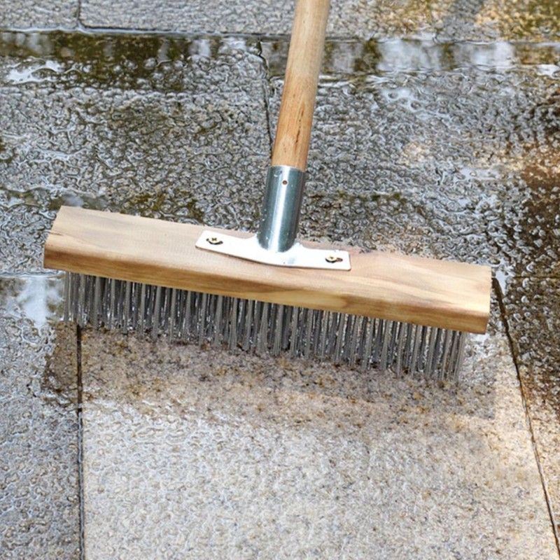 Stainless Steel Wire Floor Brush 50cm Strong Cleaning Heavy Duty