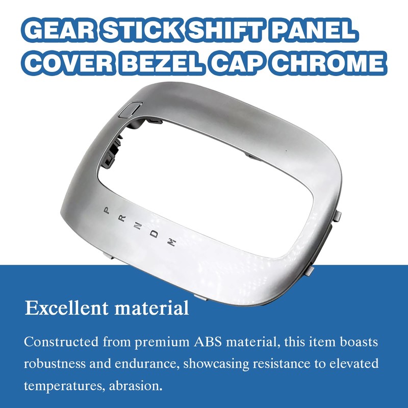 Gear Stick Shift Panel Cover Bezel Cap Chrome,Compatible with Buick