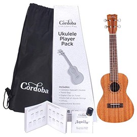 Cordoba Ukulele Player Pack, Concert, Natural (03900 -)