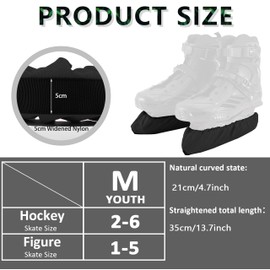 Ice Skate Skates 1 Pair of Ice Hockey Elastic Blade Stockings, Ice Skate Protector for Ice Hockey and Ice Skates, Ice Skate Blade Protectors, Blade Protection, Accessories for Adults Children
