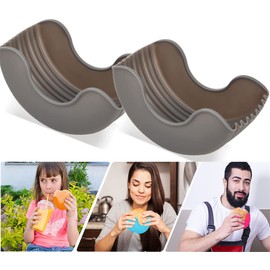 LOGRRMTH 2Pcs Retractable Burger Fixed Box Adjustable Hamburger Holders Reusable Burger Holder Silicone Holder Burger Box Sandwich Holder Suitable for Burger Lovers (Grey)