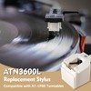 2 Pack ATN3600L Record Player Needles Replacement with 2 Stylus