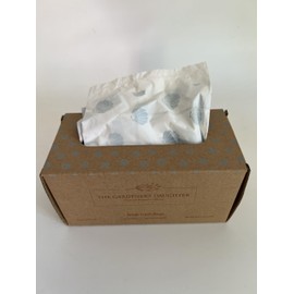 The Gardener's Daughter Compostable Trash Bags, 4 Gallon, 90 Count, Drawstring Office Waste Bags, White