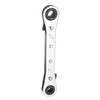 sourcing map Double Box End Reversible Ratcheting Wrench 1/4" x