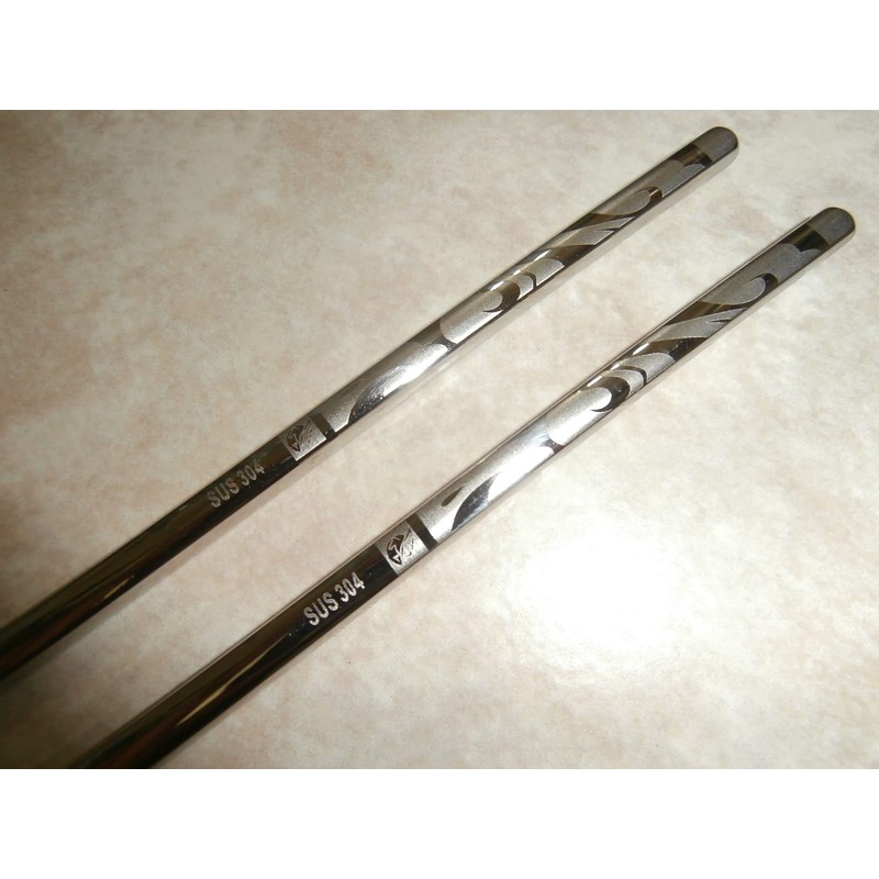 1 pair of stainless steel extra long chopsticks 14"