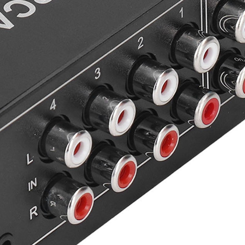 Bidirectional Audio Switcher 4 Way Stereo L R Sound Channel