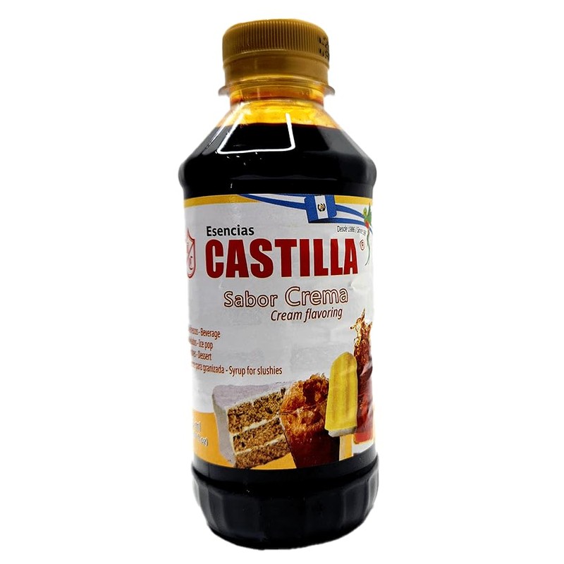 CASTILLA Sugar Free Cream Flavor Concentrate, 8.5 oz, Pack of