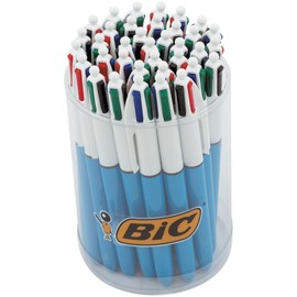 BIC 4 Colours Original Ballpoint Pens Medium Point (1.0 mm) – Pot of 36