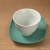 Ceramic Tea Holder (Square, Light Green) W 3.4 x H