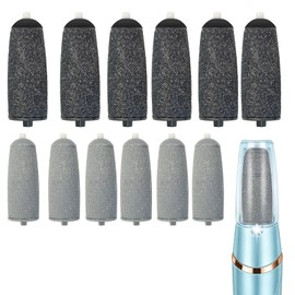 12PCS Flawless Pedi Replacement Heads, Extra Coarse Foot File Rollers