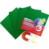 Creative QT MagPlates, Green, 4 Pack, 10"x10" Magnetic Toy Building