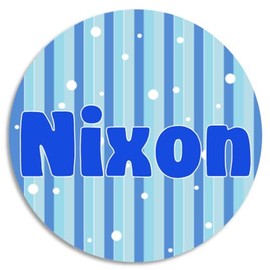 Nixon - 3 Pack Circle Stickers 3 Inch - Water Bottle School Name Tag Labels