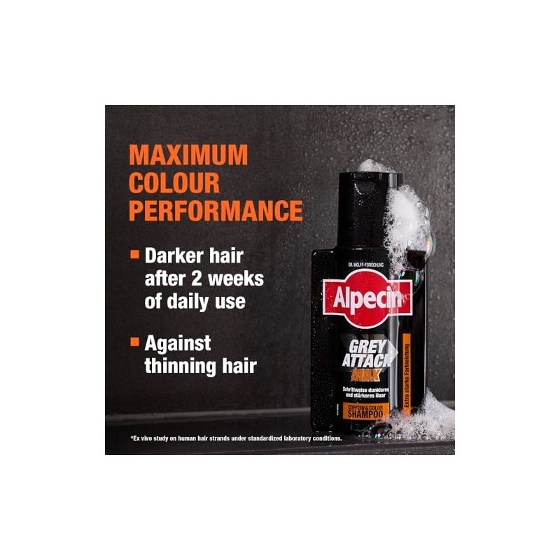 Alpecin Grey Attack MAX Caffeine & Colour Shampoo 1 x