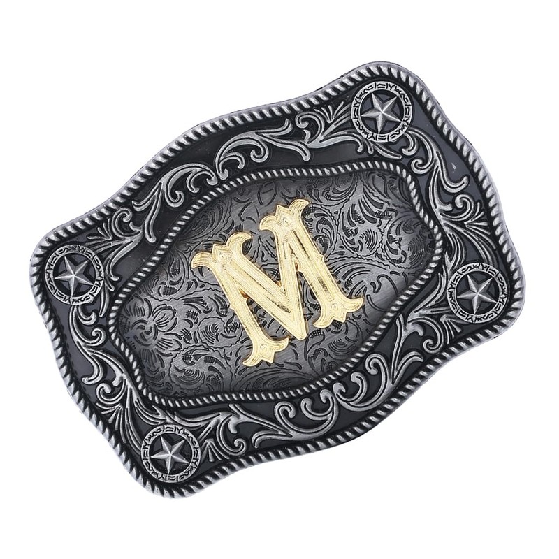 Doitby Initial Belt Buckle Western Cowboy Belt Buckles Texas Belt