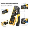 Cat7 RJ45 Crimping Tool, Cat 7 Cat6 Cat5 Pass Through