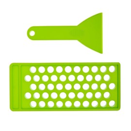 Lipstick Filling Mold, 50 Lip Balm Filling Tray and Spatula Set,Plastic Lip Balm Tubes Tray,Lip Balm Craft Kit,Lip Balm Tubes Filling Tray Kit for 15mm Lip Balm Tubes (Green)