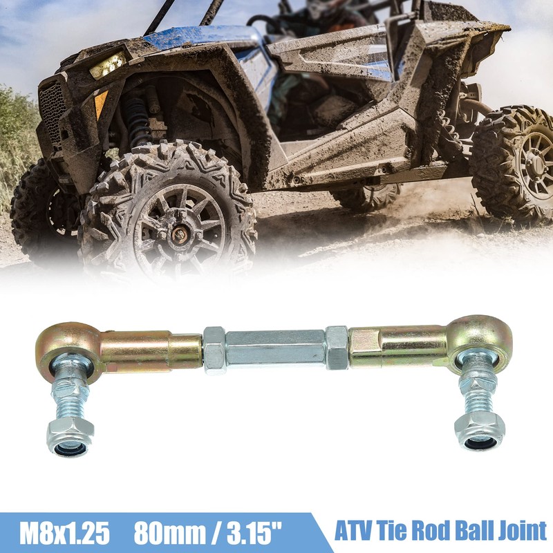 X AUTOHAUX 2pcs M8 Steering Tie Rod for 50cc 70cc