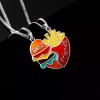 Deluxe 2x Collares Dijes Mejores Amistad Best Friends Hamburguesa