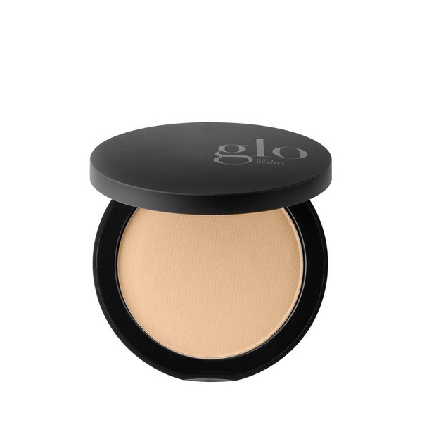 Glo Skin Beauty Pressed Base | Mineral Pressed Powder Foundation with Talc-Free & Paraben-Free Formula | Breathable & Buildable Coverage, Matte Finish (Golden Dark) 0.31 Ounce (Pack of 1)