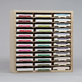 Stamp-n-Storage Standard Ink Pad Holder 36 - Stores 36 Stamp Pads (Wall Mount)