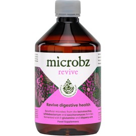 MICROBZ Revive Liquid Probiotic – Multi-Strain Live Cultures for Gut Health & Digestive Support – Bio Culture Complex – 1-Month Supply – Vegan