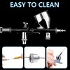 21 Pieces Airbrush Nozzle Cap Kit Airbrush Needle Replacement Parts
